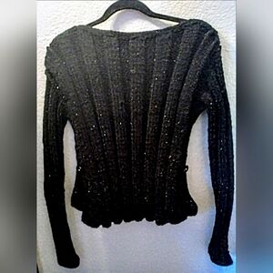 NWT Retro Cashmere Alpaca Blend Poor Boy Sweater With A  Little Bling!